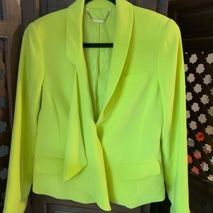 Trina Turk neon yellow blazer SIZE: 6  PERFECT Condition